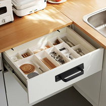 衣柜免打孔拉手现代简约高档柜子抽屉橱柜门缝极简长款把手黑色