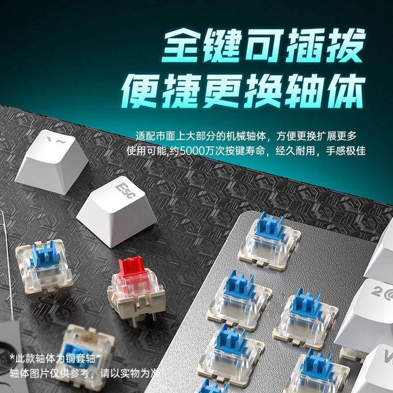 Wolf Spider F2088Air Wireless Three-Mode Mechanical Keyboard Wired Gaming 108-Key Green/Tea/Red Switch Desktop