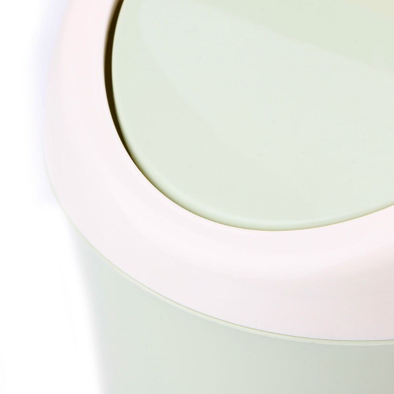 Mini Desktop Garbage Can Trash Waste Bin Basket  Dustbin Con
