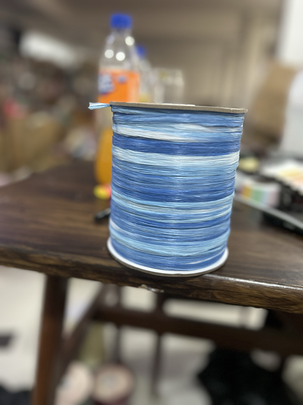 Raffia Weaving Thread Cotton Straw Thread DIY Crochet Bag Sun Hat Thread Gradient Dyeing Japanese Paper