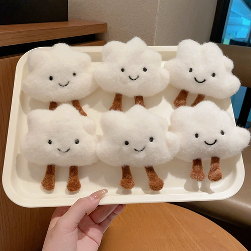 Плюшевая кукла, мультяшная брошь, японский аксессуар, булавка, универсальная сумка с аксессуарами, облако