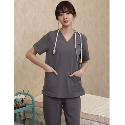 沛梨 Летний лонгслив, униформа врача, короткий рукав