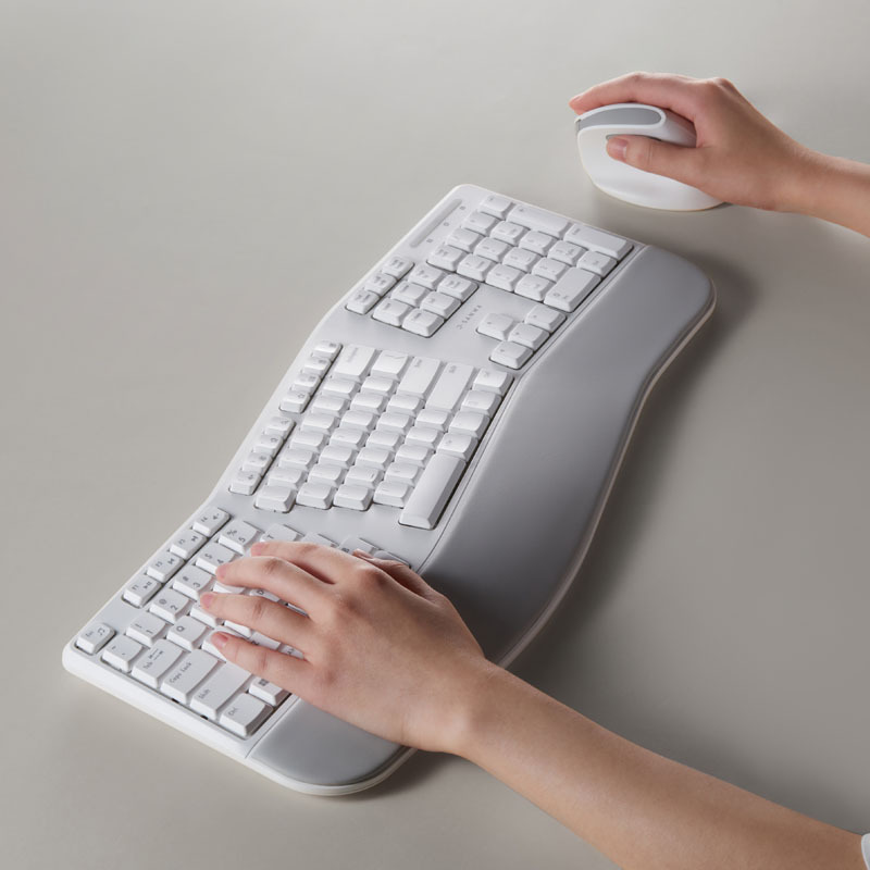 Japanese Sanwa Wireless Keyboard and Mouse Set Ergonomic Silent Keyboard and Mouse for Laptop Desktop Computer Office
