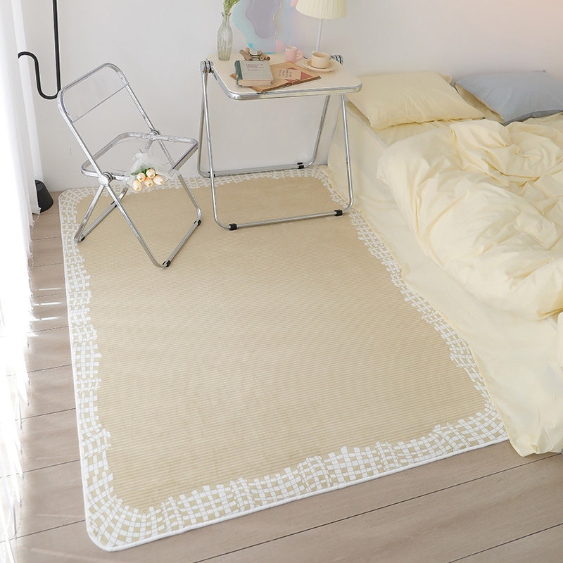 Nordic Living Room Carpet Maiden Bedroom Bedroom Needs Blanket Cloth Cream Guarantee Room