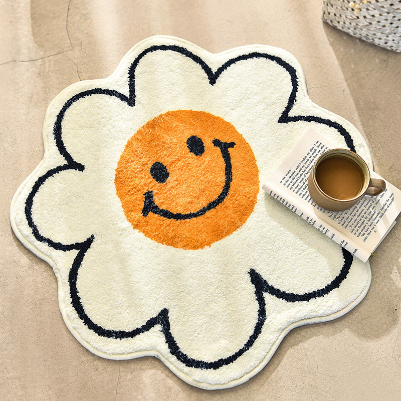(Bruroman) MAKEUP ROOM Absorbent Ground Mat Bathroom Door Cushion Toilet Footbed Anti Slip Carpet Home Mat