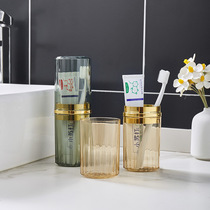 T simple household mouthwash cup set couple convenient travel toothbrush box toothpaste storage business trip wash set