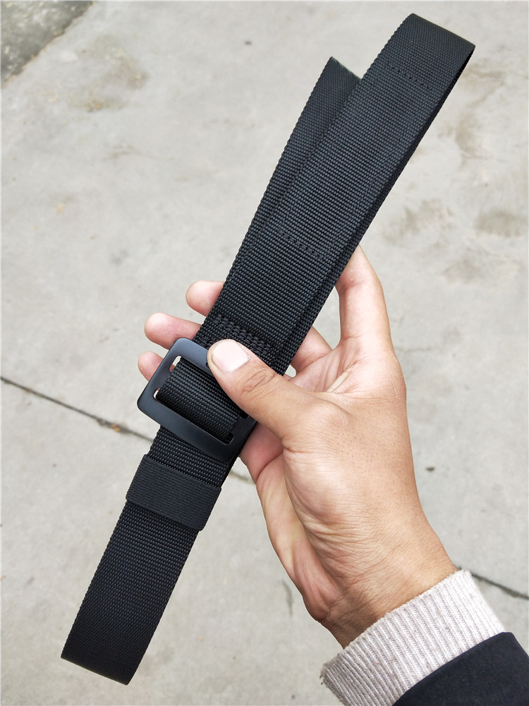 Falcon New Black Woven Inner Belt Metal Head Woven Belt