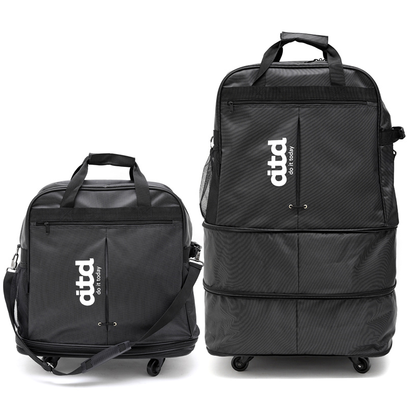 Ditd Large Capacity 158 Airline Checked Bag Travel Bag with Universal Wheels Foldable Bag Luggage Bag for Studying Abroad and Moving