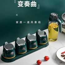 Kitchen Seasoning Jar home Doge seasoning Bottle suit Combined Seasoning Tank Sugar MSG Salt Sauce Box Oil Pot
