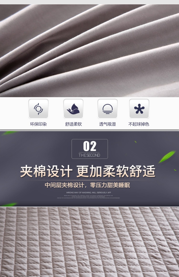 Giường cotton 100% Khăn trải giường bằng vải bông một mảnh dày chống trượt Simmons bảo vệ Vỏ bọc nệm gạo 1,8m ga trải giường chun đẹp	