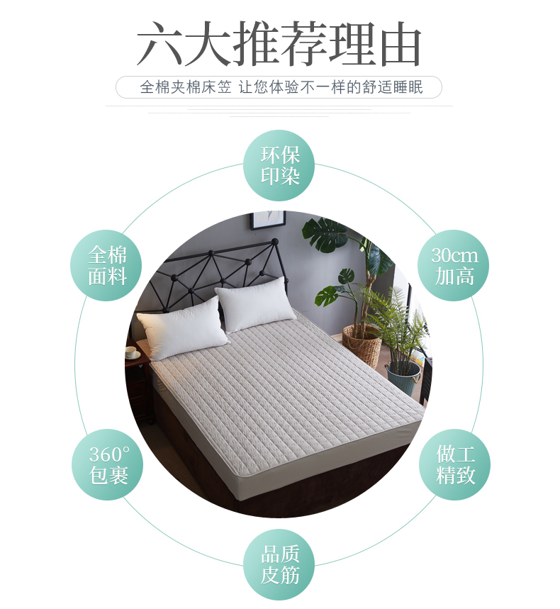 Được trang bị mảnh duy nhất của bông bông bông 1.8m dày bông nệm bìa Simmons nắp bảo vệ 1,5 m trượt - Trang bị Covers Mua ga phủ giường