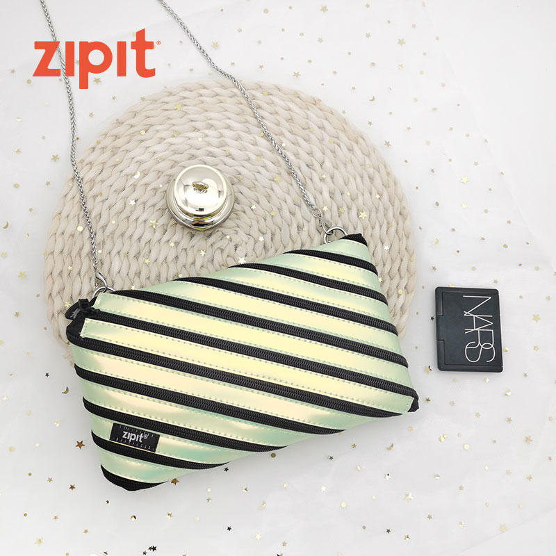 zipit small wallet woman fashion short style small stationery multifunction containing lady student pen bag pull necklace