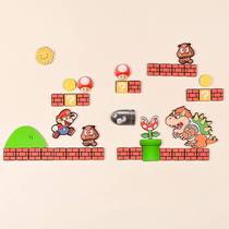 Super Mary Refrigerator with a set of stereo creative Acryo Mario magnetic cute personality refrigerator decoration