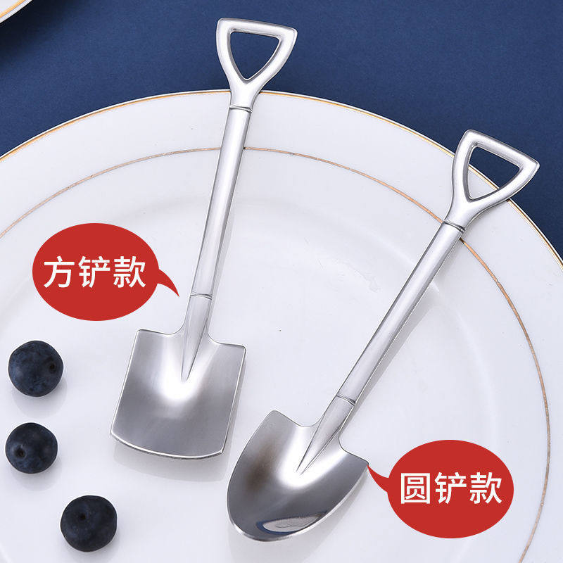Special thick stainless steel spoon spoon home with retro creative dessert tablespoon dedicated tablespoon for watermelon