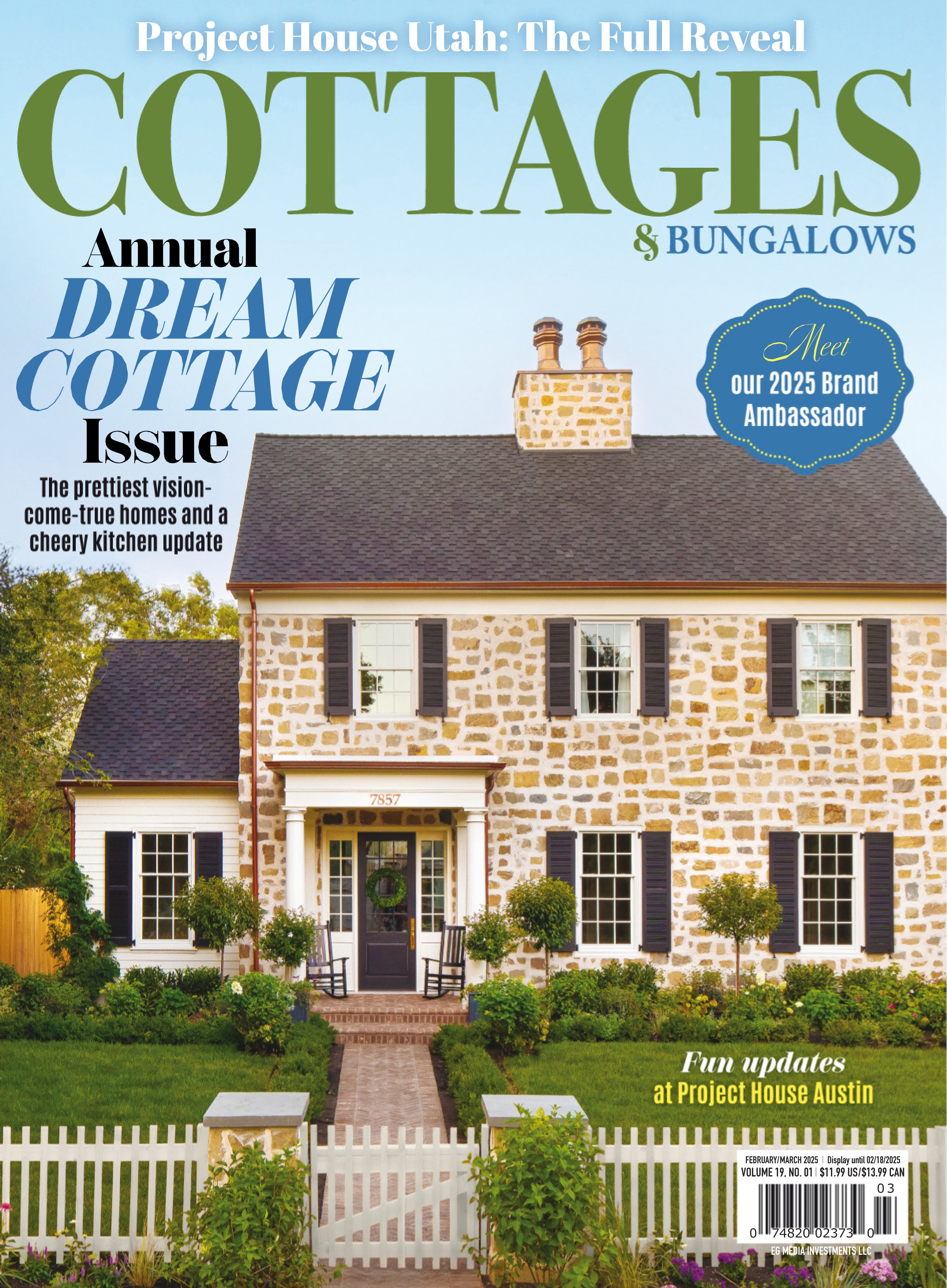 Cottages & Bungalows 美國家居室內設計雜誌 2025年套組