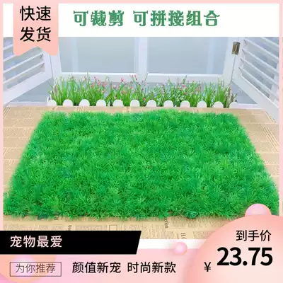 Fish tank landscaping soft encrypted bottom green turf simulation water grass fish tank lawn aquarium decorative grass