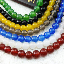 Natural agate beads pure natural A-grade agate five colors a variety of agate bracelets loose beads bracelet accessories