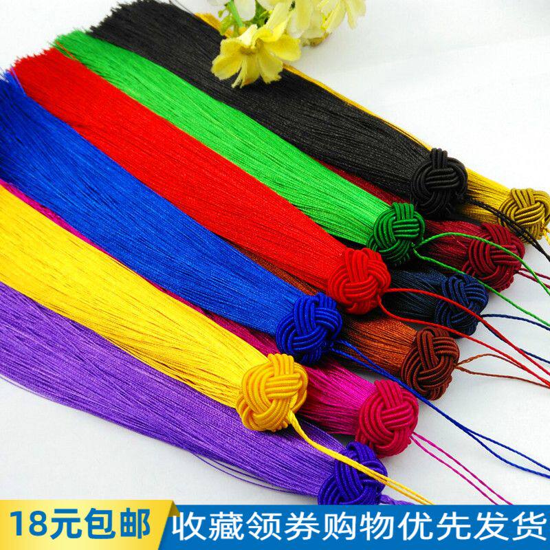 New pineapple hat Chinese knot tassel rayon silk tassel DIY jewelry accessories hanging tassel clothing tassel