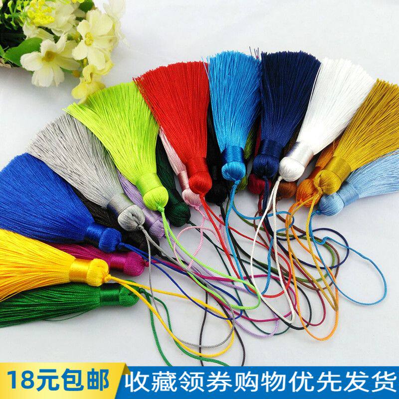 Type B 8cm short fat ear Chinese knot tassel accessories accessories pendant pendant bag earrings folding fan bookmark hanging ear