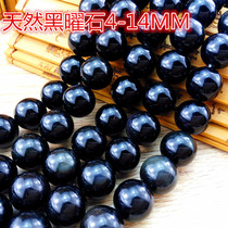 Obsidian beads hand-beaded 6A grade obsidian loose beads beads jewelry accessories semi-finished Brazilian rough stone