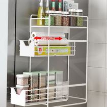 Shelf side containing side wall wall-mounted freshness protection bag hanger Large capacity multifunction on the side of the shelve side of the refrigerator