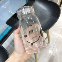 Mug Design a small crowdsourced portable tennis red water cup brief Little freshener Department of Adolescent Girl Hearts Cups Transparent Glass Cups