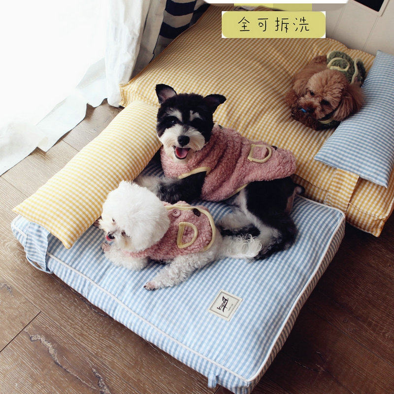 Dog nest four seasons universal detachable cat nest small dog Teddy autumn winter warm dog bed pet supplies