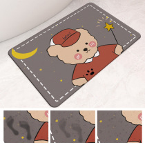 Quick-drying carpet rubber floor mat bathroom non-slip mat kitchen toilet absorbent floor mat bathroom diatom mud floor mat soft