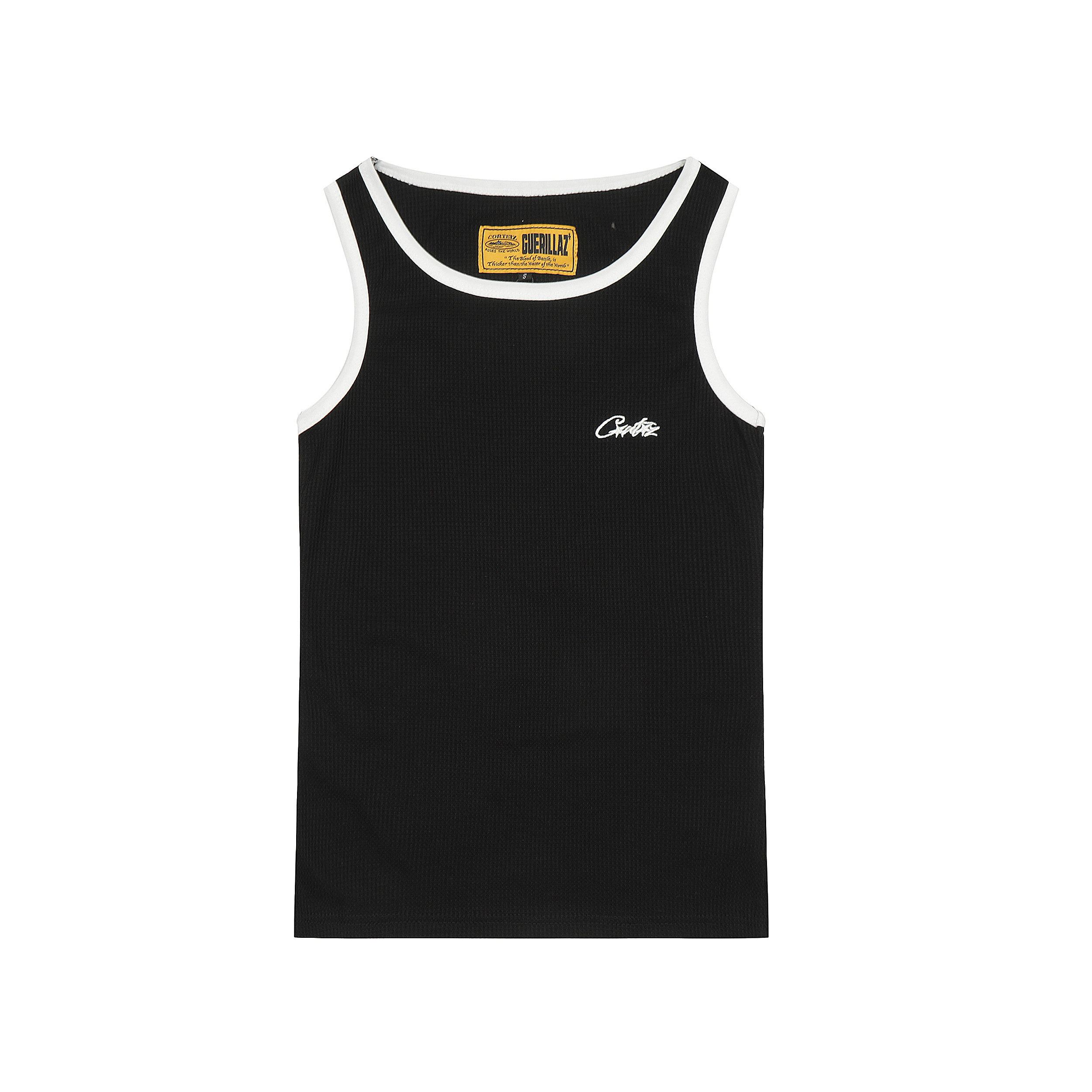 CORTEIZ Alcatraz Island's minimalist streetwear embroidered vests for men and women, sporty and fitness sleeveless pullover citywalk