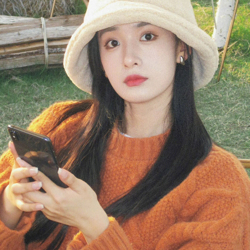 Pumpkin Orange Cable Knit Sweater for Women, Autumn and Winter, Thick, Soft, Base Layer, Petite, Lazy Style, Loose Pullover Knit Top