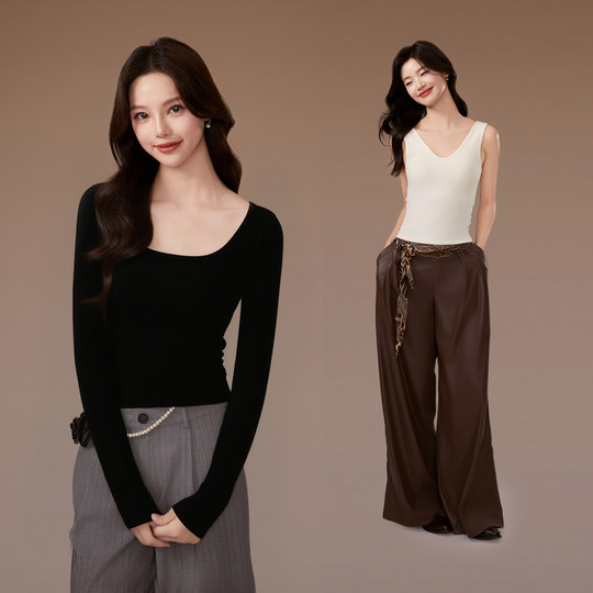 Women's inner thermal vest/base-up shirt with inner padding