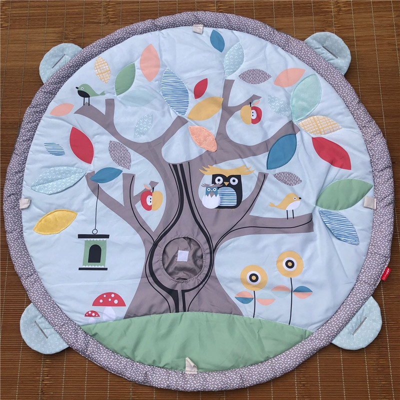 Green Forest Owl Play Blanket Baby Crawling Mat Floor Mat Picnic Mat