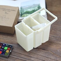 Sanlian pen washing bucket portable travel folding detachable mini compact out-and-out watercolor painting gouache rinsing pen holder combination