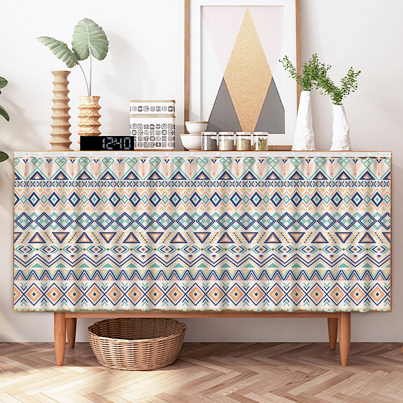 Kitchen integral cupboard shielded curtain cabinet dust-covered ugly cloth curtain free from punching bookcase door curtain self-adhesive shoe cabinet curtain