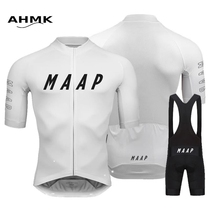 German mens cycling summer cycling jersey short-sleeved milk silk fabric comfortable and breathable cycling suit