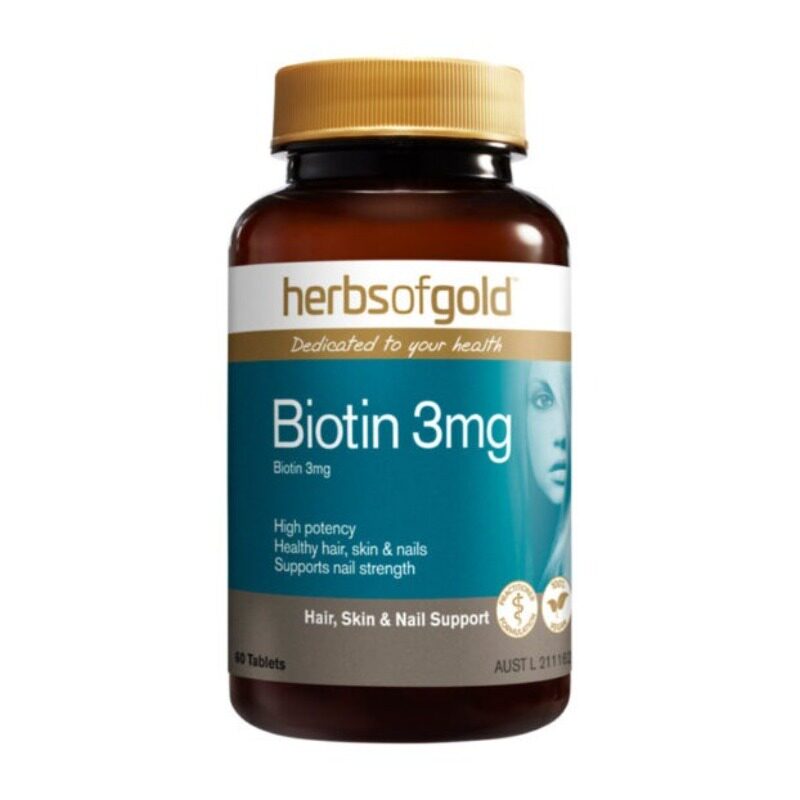 澳洲 和丽康（HerbsofGold） 生物素指甲护理护发护肤 60粒