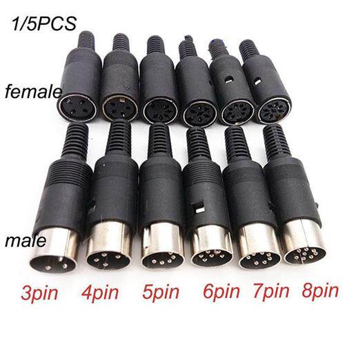 DIN 3pin 4pin 4pin 6pin 6pin 7pin 8 Pin Male Female Plug socket j
