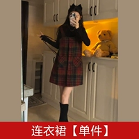 Платье [цельное] [Одежда для пляжного отдыха/уникальная и уникальная юбка в холодном стиле/французский стиль/темперамент/маленькое и высокое качество/большое и красивое/популярный стиль этого года/версия трапеции/уменьшение талии/похудение]