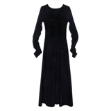 Черная летняя длинная юбка, французский стиль, изысканный стиль, подходит для подростков