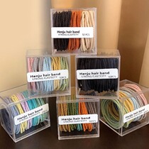 Japan high elastic rubber band female Zhair hair rope durable head rope simple to not hurt hair leather set hair ring zakhead rope