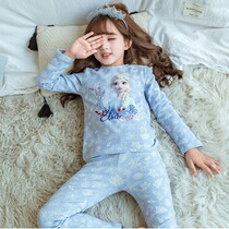 Japanese Girl Autumn Clothes Autumn Pants Full Cotton Warm Autumn Winter Children Underwear Suit Pure Cotton Baby Thread Pants Boy