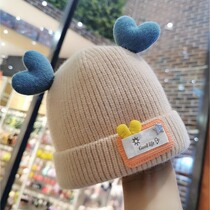 Japanese baby hat Childrens baby girl cute autumn and winter newborns winter baby boy protective ear cap spring and autumn