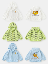 Japanese boys even hat sunscreen jacket summer clothing childrens baby 1 year 3 children thin summer summer summers