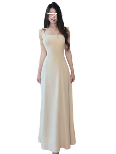 Летняя майка, платье, длинная юбка, французский стиль, изысканный стиль