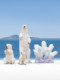 Simulated Polar Bear Ornaments, Outdoor Ocean Theme Park, Ice and Snow World Decoration, Fiberglass Animal Sculptures