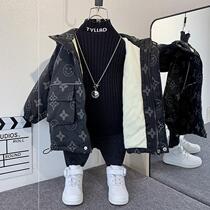 Baraba official flagship child cotton clothes childrens thick coat children in Barabas thick coat to avoid washing