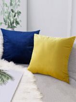 Nordic sofa pillow cushion Living room square pillow Bedside backrest Office waist back Velvet pillow cover
