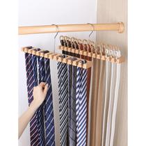 Belt to hold solid wood household wardrobe Dog mens belt with artifact trousers leading wood collage hanger