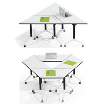 Splicing Trapezoidal Training Table Hexagon Conference Room Training Table Variety Combined Table Quadrilateral Table 1