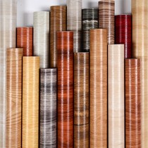 Waterproof wood grain sticker imitation wood wall paper self-adhesive wardrobe cupboard desktop old door renovation furniture Desktop retouching wallpaper